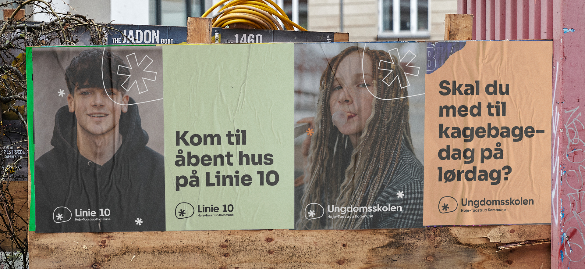 Upland Studio, Høje Taastrup ungdomsskole og Linie 10 poster