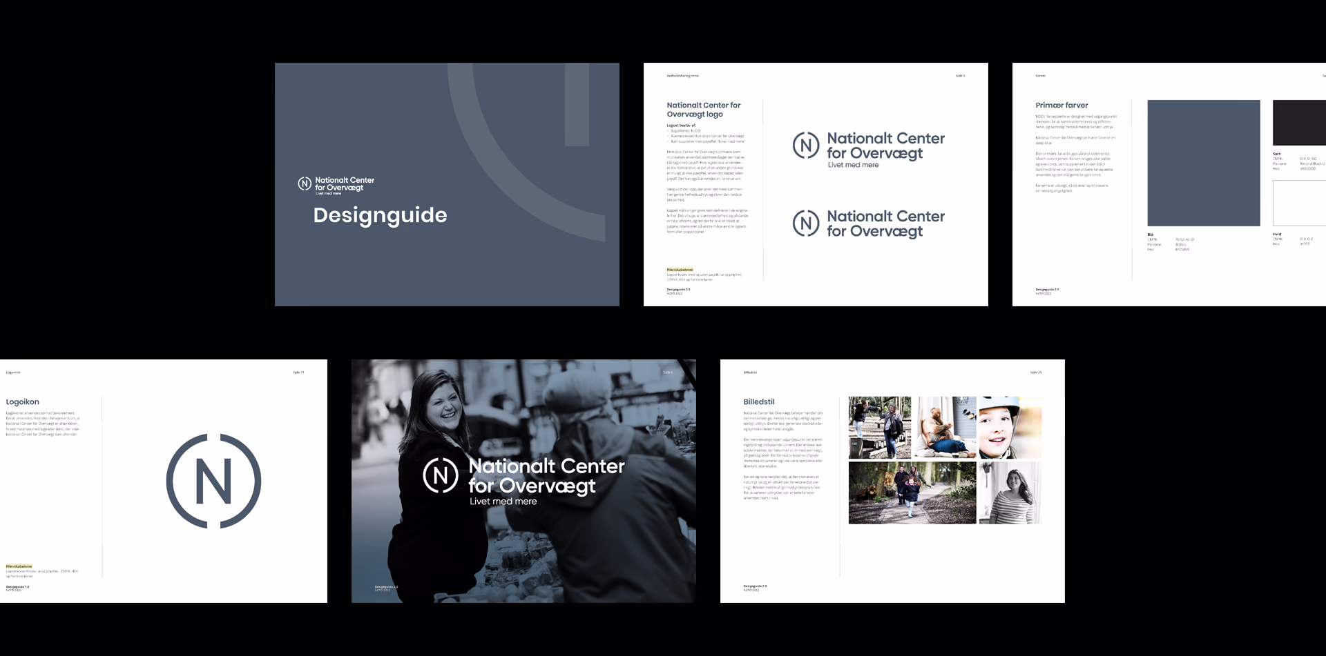 Upland-studio, Nationalt Center  for Overvægt, designguide sider