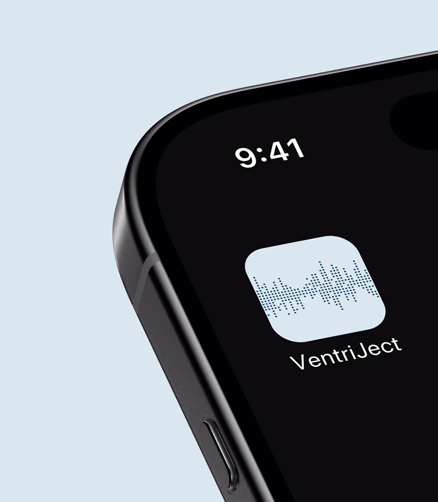 Upland_studio_ventriject_app_phone Upland_studio - ventriject app icon på en iphone