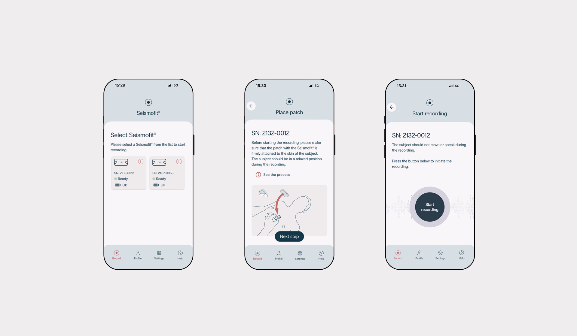 Upland studio -  VentriJects screenshots af app design